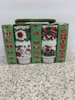 Set of 4 Vintage Japan Stacking Christmas Mugs Santa In Original Box