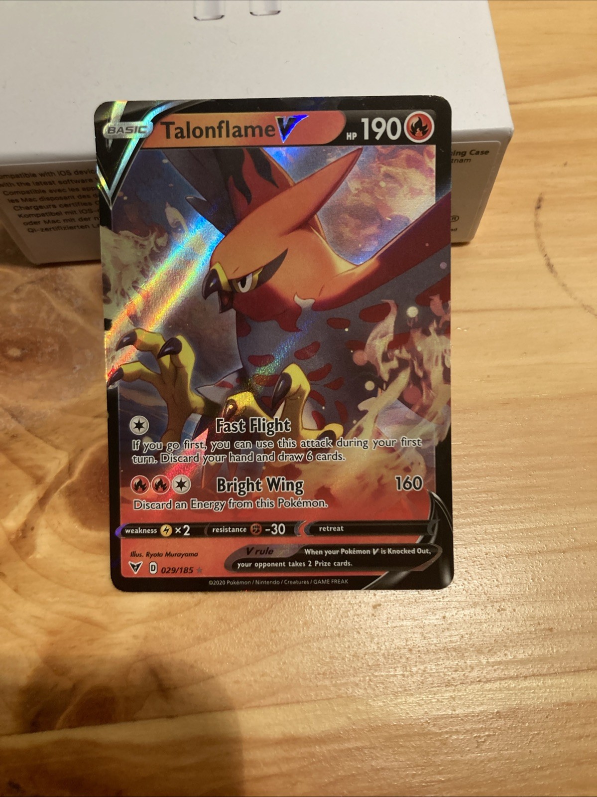 Talonflame V 029/185 Pokémon TCG Vivid Voltage Ultra Rare NM
