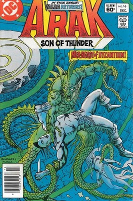 Arak Son of Thunder #16 (Newsstand) FN; DC | Roy Thomas Mer-Beast of Byzantium -