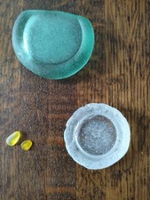 Rare Japanese Sea Glass Naturally Weathered bottle-bottom