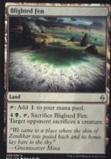 Blighted Fen - Battle for Zendikar: #230, Magic: The Gathering Nm C279