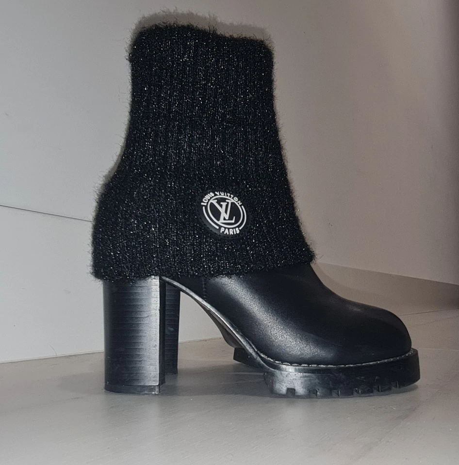 Botin plataforma Piel y Lana LV - Imagen 3 de 4