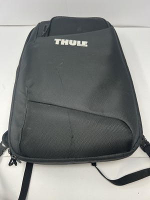 Thule Sweden Laptop Backpack Black Blue Nylon Carry On MSRP $280