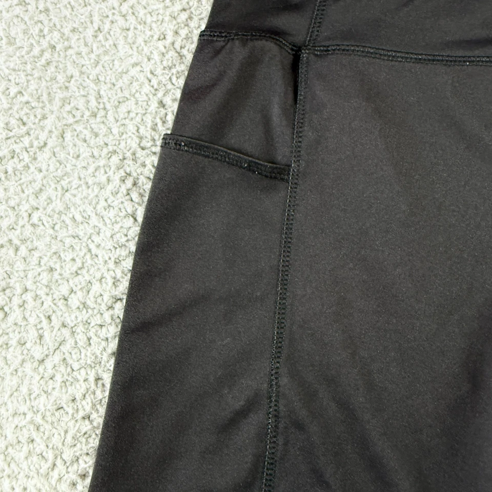 Pantalones Cortos de Bicicleta de Compresión Athletic Works Negros para Mujer Talla XL Elastizados Medios Bolsillos Foto 2 de 4