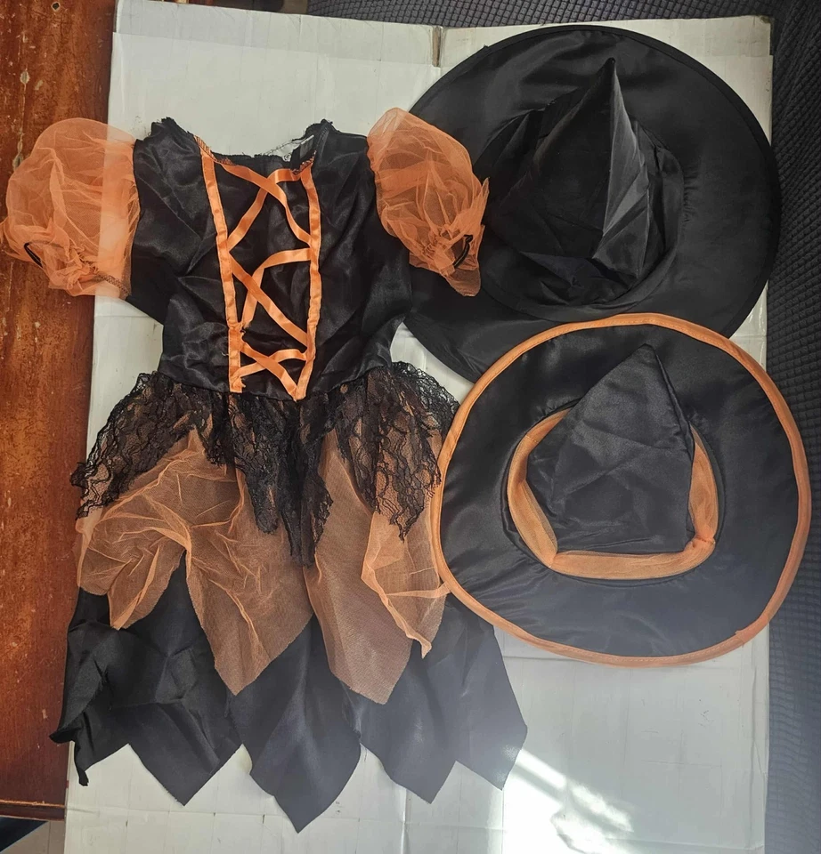 Californoa Costumes Pretty Pumpkin Witch Childs Size Small (4-6) - Image 3 of 3