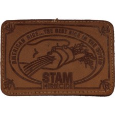Rice Stam Herbicide Farm Farming Farmer Rohan Haas Ag 1980s Vintage Belt Buckle