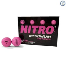 High Visibility Pink Golf Balls 12-Pack - Optimal Distance for All Skill Levels