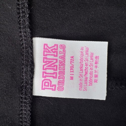 Victoria Secret Pink Originals Cotton Foldover Heart Sequin Flare Pants Size M - Picture 4 of 4