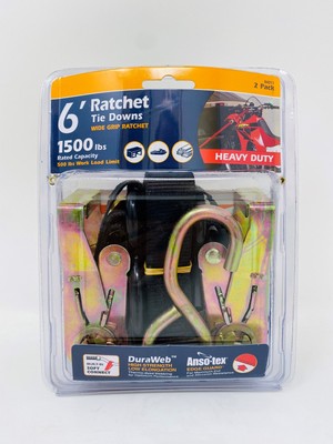 Transportgurt mit Ratsche und S-Harken 0,25x1,8m 680kg schwarz 2 Stück
