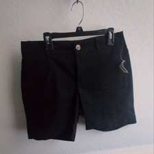 NWT Old Navy Black Casual Cotton Minimalist Basic Staple Summer Spring Shorts 2