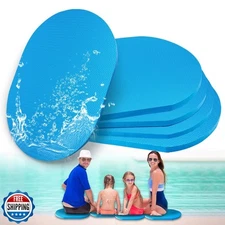 JZHLLA 5PCS Pool Seats for Edge of Pool Soft Oval Foam Poolside Seating Mat 1
