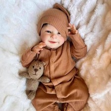 18 Inch Real Baby Doll Soft Body Realistic Newborn Vinyl Silicone Baby Doll Full