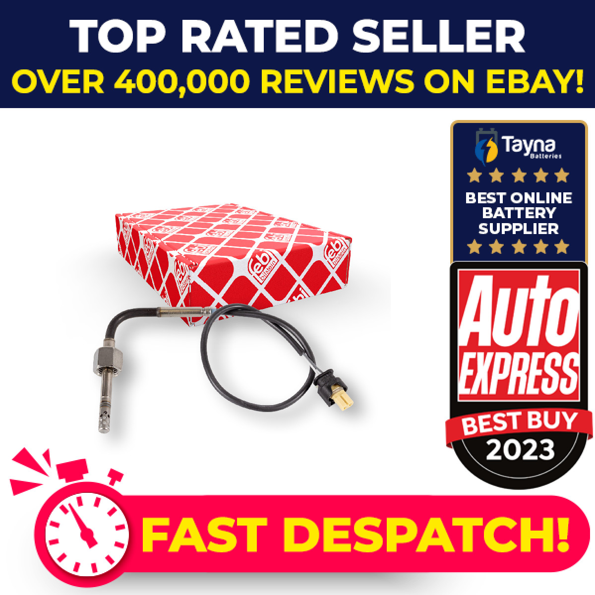 Exhaust Temperature Sensor fits MERCEDES ML280 W164 3.0D 05 to 09 OM642.940 Febi