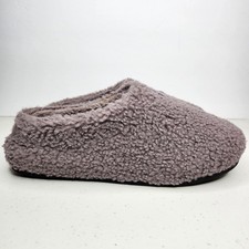Bombas Women's Sunday Slipper Sherpa Memory Foam Slip-On, Dusty Purple Size 9