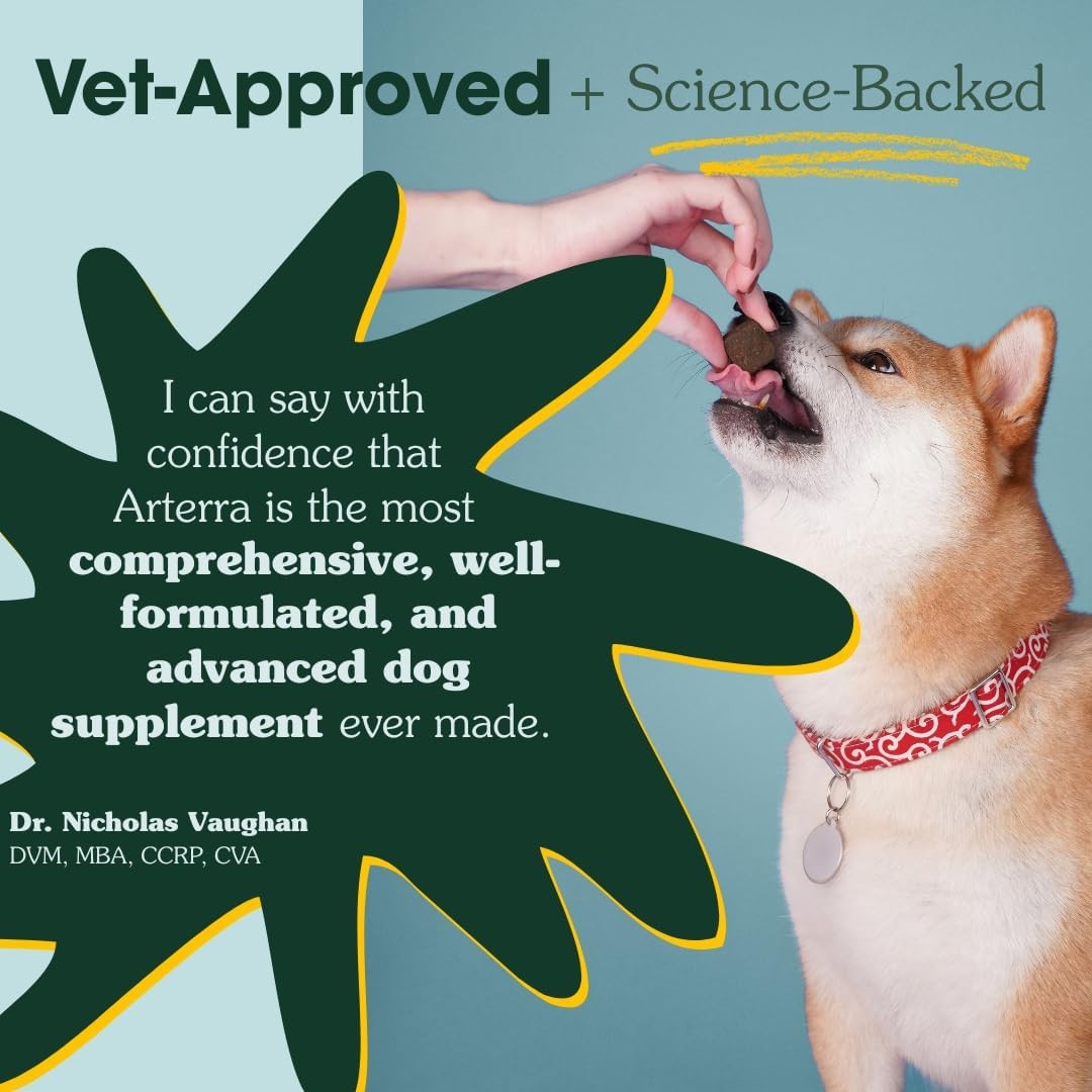 Arterra Longevity Multivitamin for Dogs – 50% Active Ingredients – Vet-Formulate