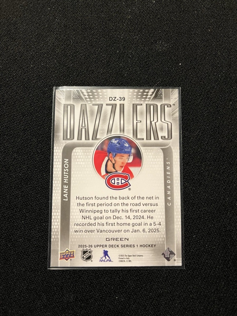 2025-26 Upper Deck Series 1 - Dazzlers Green Lane Hutson #DZ-39 | eBay