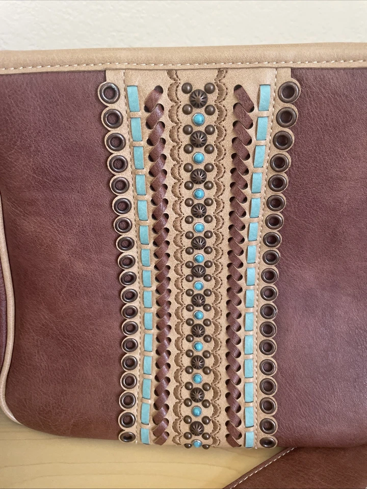 Bolso de mano Nocona Azteca Occidental Cartera Mujer con detalle de tachuelas Oculto Llevar Foto 2 de 4
