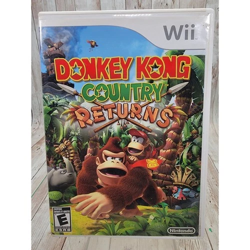 Donkey Kong Country Returns Nintendo Wii, 2010 CIB W/Manual & Insert