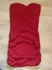 Red Body on Mini Dress, Size Medium, Brand DG