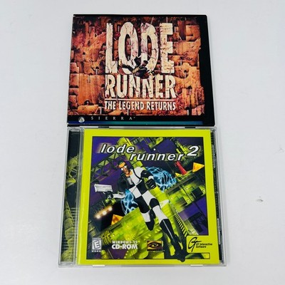 Lode Runner The Legend Returns + #2 PC CD-ROM Video Game Windows 3.1/95 Action