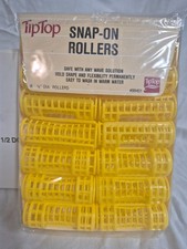 VINTAGE Tip Top snap-on hair rollers 7/8" DIA rollers 168 pieces.