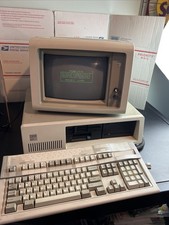 IBM 5160 PC XT System w/ IBM 5151 Monitor  Keyboard Tested DOS 3.2 Works