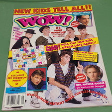 WOW Magazine May 1990 New Kids On The Block Bon Jovi Kirk Cameron Johnny Depp