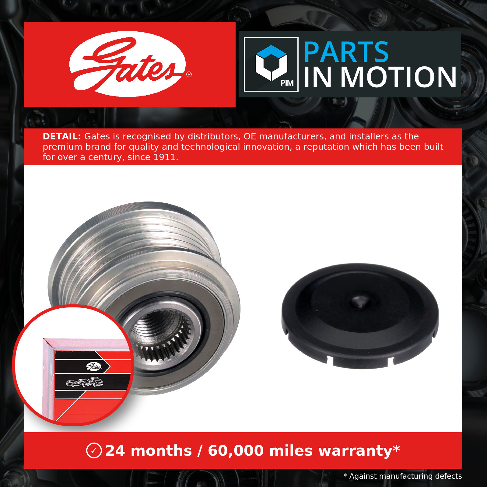 Overrunning Alternator Pulley fits MERCEDES GLA180 H247 1.3 2020 on Clutch Gates - Image 10