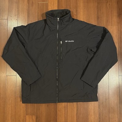 Columbia Jacket Mens X-Large Northern Utilizer Fleece Lined Black