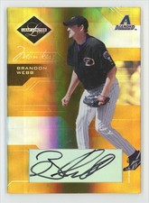 Brandon Webb 2005 Leaf LImited Monikers Gold Auto /25 #96 Arizona Diamondbacks
