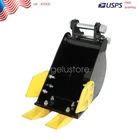 For Mini Excavators Digger w/Pins 8" 200mm Narrow Trenching Bucket Attachment US