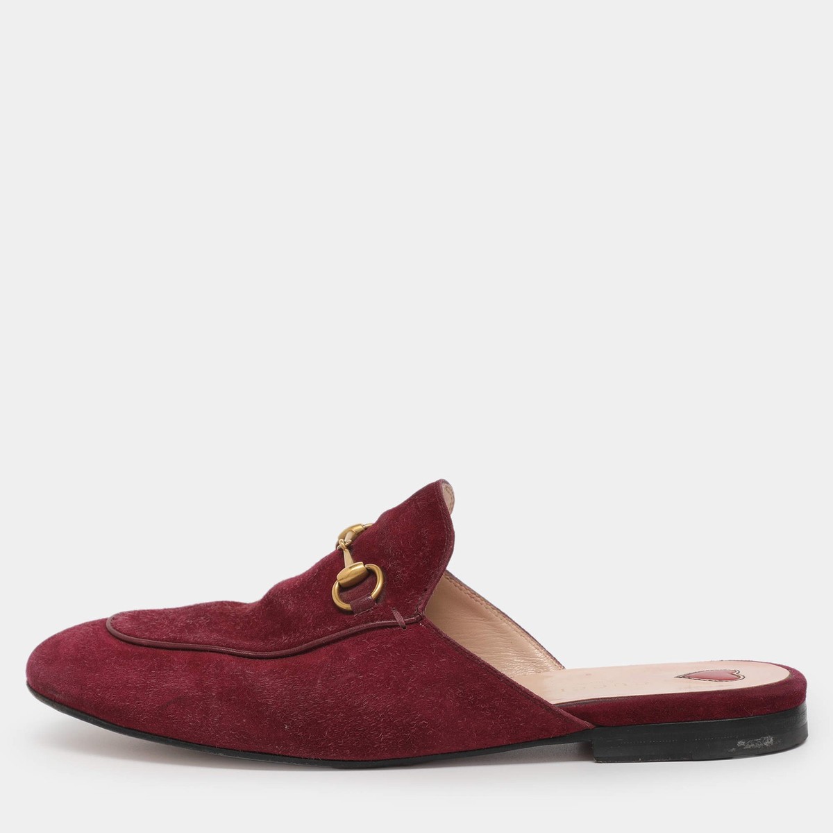 Gucci Equestrian Brown Burgundy Velvet Studded Gucci Velvet GG Monogram Crystal Horsebit Ankle Boots 37  main image 3