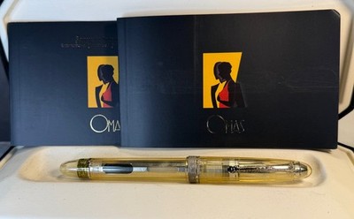 OMAS Ogiva Vision Demonstrator Füllfederhalter Guilloche Trim Stahlfeder M + Box