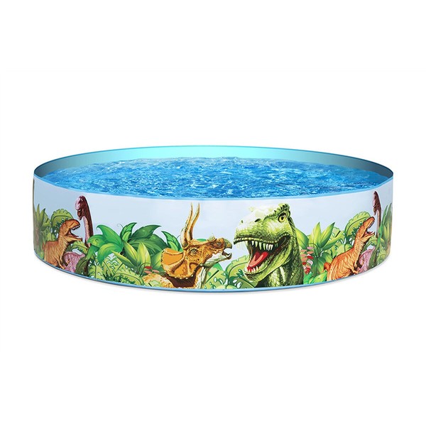 Bestway Starres Kinderbecken Pvc Dinosaurier 183X38 Cm +2 Jahre Garten 55022-image
