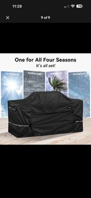 86 Inch Island Grill Cover,600D Heavy Duty Waterproof BBQ Covers for Outside,...