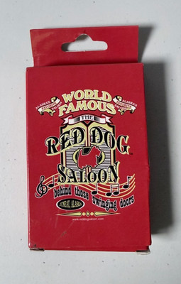 Red Dog Saloon in Juneau, Alaska - Playing Card Deck In Red Packaging - Unused