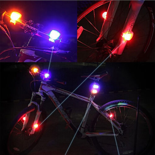 3 pares de luces LED para bicicletas impermeables brillantes luces indicadoras luz de advertencia | eBay