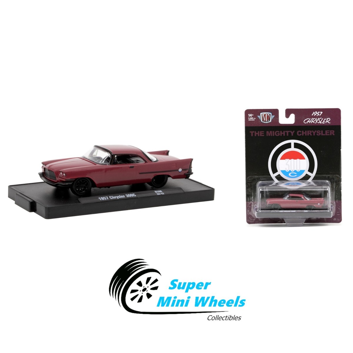 M2 Machines 1:64 - 1957 Chrysler 300C Red - R108 24-12 | eBay