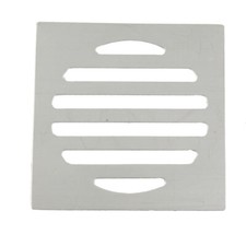 3" Diameter Square Stainless Steel Floor Drain Covers Silver Tone