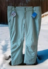 Columbia Bugaboo Snow Pants Wmns Plus Size 2X Pale Green Waterproof Breathable