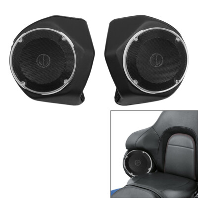 Backrest Rear Speaker Fit For Harley Touring Street Glide Road King 2014-2025