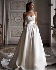 Wedding Dress Sweep Train To Measures Bridal Gowns Stunning Robe De Mariee Pleat