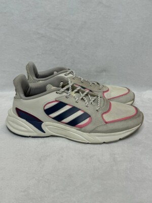 Adidas 90s Valasion Women's Sneakers Sz 11 Cloud White Pink Running Shoes EE9907