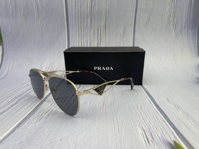 NEW AUTHENTIC PRADA SPR73Z 58*15 IBC-01R 140 3F-1F Rose Gold Sunglasses
