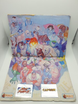 Capcom Stickeralbum Super Street Fighter 2 Spiel Official Merlin komplett 90er