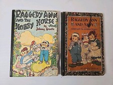 Raggedy Ann  Andy Lotnof 2 Vi Tage Books By Johnny Gruelle 1961