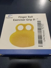 Fanwer Finger Ball Exerciser Grip Ball Yellow High Elastic PU Material Wrist 