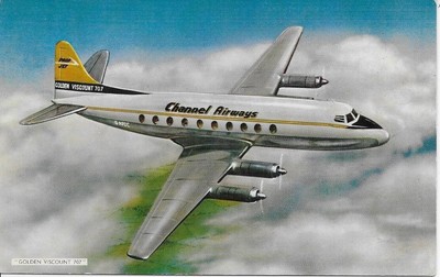 Channel Airways Viscount Official Original 5x3