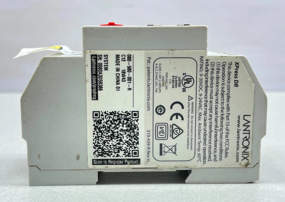 Lantronix 10/100BASE-T XPress DR / XPress DR-IAP 080-580-001-R Device Server - Image 3 of 4