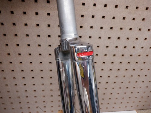 Vintage 60's-70's Pro Road Bike Fork - For 27" Wheel - 59 / 60cm- Chrome - NOS - Picture 4 of 6